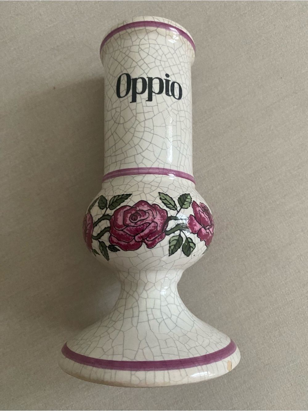Rare Set of 3 Vintage Herr Keramik German Apothecary Jars Cocaina Morfina Oppio - Picture 12 of 14
